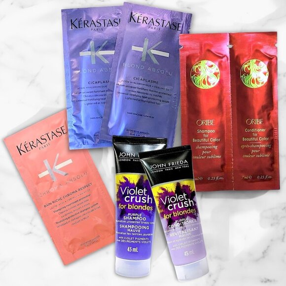 Sephora Haircare Sample Bundle—Blonde & Color Treated Hair Products—7pc Set*NEW* - Picture 1 of 5
